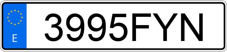 Numer rejestracyjny 3995FYN posiada BMW SERIE 3