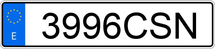 Numer rejestracyjny 3996CSN posiada FORD MONDEO
