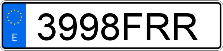 Numer rejestracyjny 3998FRR posiada SEAT IBIZA Numer rejestracyjny 3998FRR posiada SEAT IBIZA