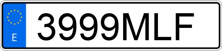 Numer rejestracyjny 3999MLF posiada SEAT LEON Numer rejestracyjny 3999MLF posiada SEAT LEON