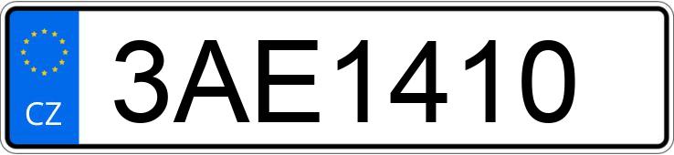 Numer rejestracyjny 3AE1410 posiada ASTON MARTIN V12