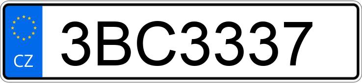 Numer rejestracyjny 3BC3337 posiada BMW 5