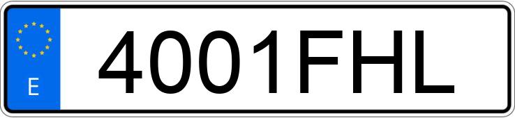 Numer rejestracyjny 4001FHL posiada PEUGEOT 407