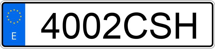 Numer rejestracyjny 4002CSH posiada KIA RIO