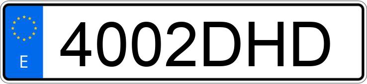 Numer rejestracyjny 4002DHD posiada NISSAN 350 Z