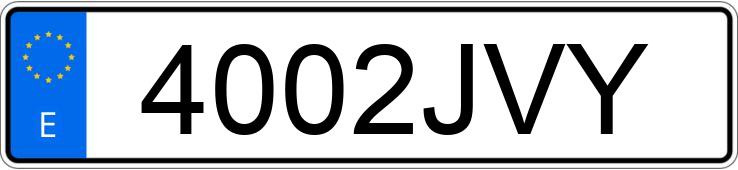 Numer rejestracyjny 4002JVY posiada FORD FOCUS