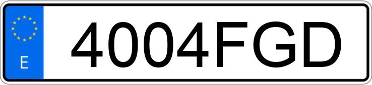 Numer rejestracyjny 4004FGD posiada RENAULT SCENIC