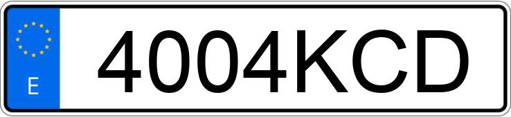 Numer rejestracyjny 4004KCD posiada NISSAN NV 400