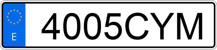 Numer rejestracyjny 4005CYM posiada BMW SERIE 3