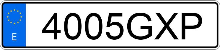 Numer rejestracyjny 4005GXP posiada CITROEN C4
