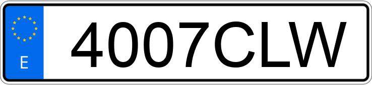 Numer rejestracyjny 4007CLW posiada MERCEDES E (211)