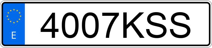 Numer rejestracyjny 4007KSS posiada FIAT PANDA