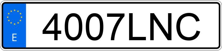 Numer rejestracyjny 4007LNC posiada HONDA CBR 500