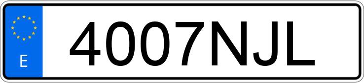 Numer rejestracyjny 4007NJL posiada HONDA VISION