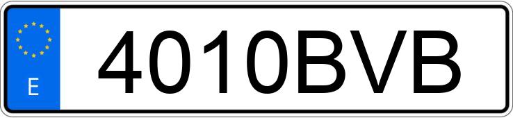 Numer rejestracyjny 4010BVB posiada SEAT IBIZA