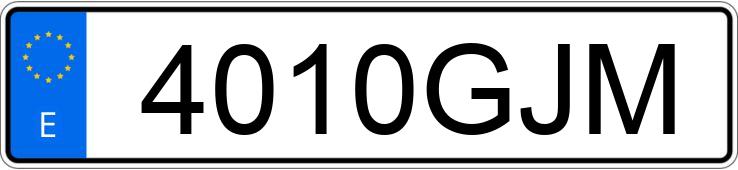 Numer rejestracyjny 4010GJM posiada FIAT PUNTO