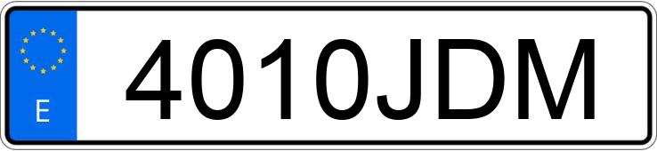 Numer rejestracyjny 4010JDM posiada DACIA DUSTER