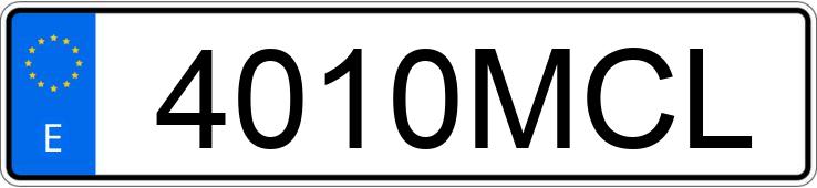 Numer rejestracyjny 4010MCL posiada TOYOTA YARIS