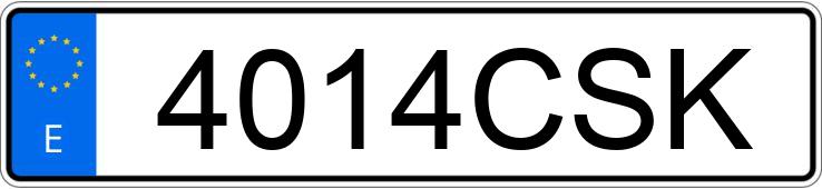 Numer rejestracyjny 4014CSK posiada OPEL CORSA