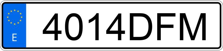 Numer rejestracyjny 4014DFM posiada VOLKSWAGEN GOLF Numer rejestracyjny 4014DFM posiada VOLKSWAGEN GOLF