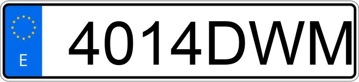 Numer rejestracyjny 4014DWM posiada ALFA ROMEO 159