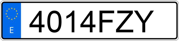 Numer rejestracyjny 4014FZY posiada VOLKSWAGEN PASSAT