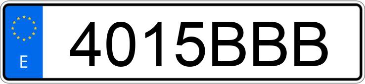 Numer rejestracyjny 4015BBB posiada SEAT IBIZA Numer rejestracyjny 4015BBB posiada SEAT IBIZA