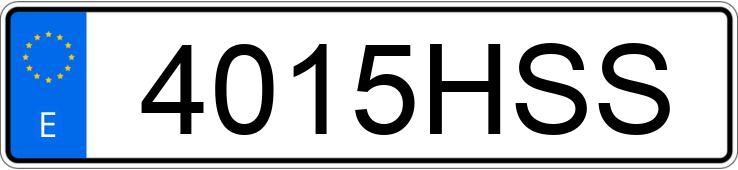Numer rejestracyjny 4015HSS posiada FIAT 500