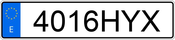 Numer rejestracyjny 4016HYX posiada FIAT FIORINO