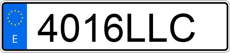 Numer rejestracyjny 4016LLC posiada VOLKSWAGEN GOLF