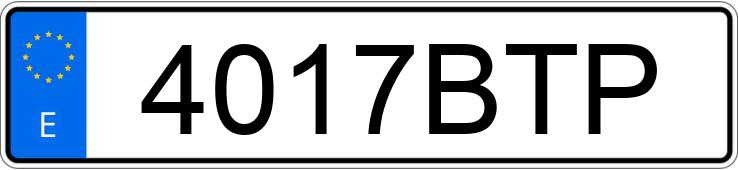 Numer rejestracyjny 4017BTP posiada MINI MINI