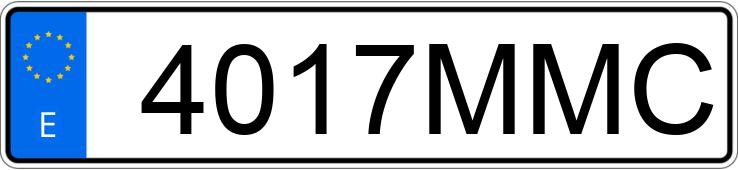 Registreringsnumret 4017MMC har VOLKSWAGEN GOLF