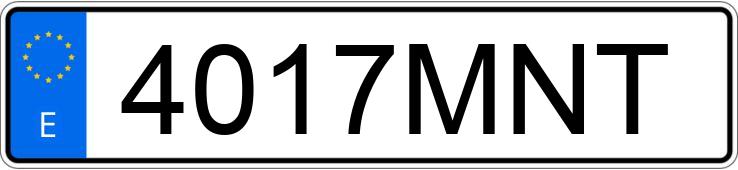 Numer rejestracyjny 4017MNT posiada SCANIA SERIE P