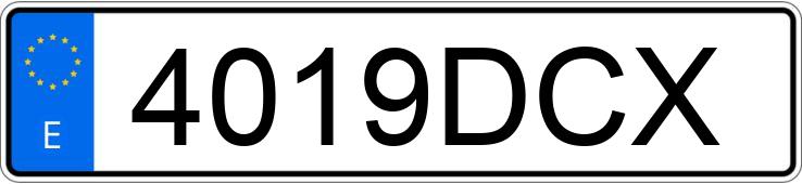 Numer rejestracyjny 4019DCX posiada AUDI A4