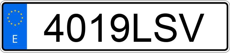 Numer rejestracyjny 4019LSV posiada SEAT IBIZA