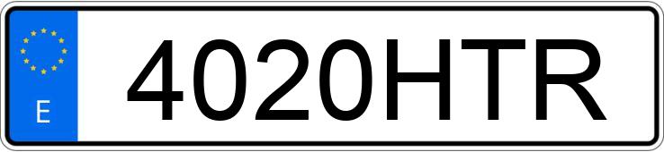 Numer rejestracyjny 4020HTR posiada FORD FOCUS