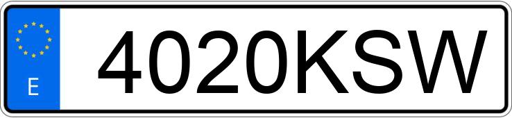 Numer rejestracyjny 4020KSW posiada BENELLI LEONCINO