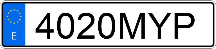 Numer rejestracyjny 4020MYP posiada AUDI A3 SPORTBACK