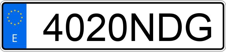 Numer rejestracyjny 4020NDG posiada DACIA SANDERO