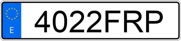 Numer rejestracyjny 4022FRP posiada TOYOTA RAV4