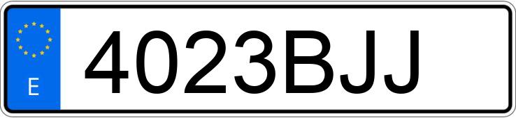 Numer rejestracyjny 4023BJJ posiada OPEL ASTRA