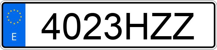 Numer rejestracyjny 4023HZZ posiada MERCEDES ACTROS