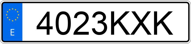 Numer rejestracyjny 4023KXK posiada BMW X4