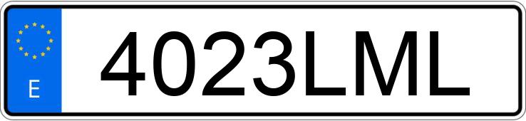 Numer rejestracyjny 4023LML posiada OPEL VIVARO