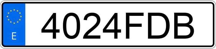 Numer rejestracyjny 4024FDB posiada BMW SERIE 5