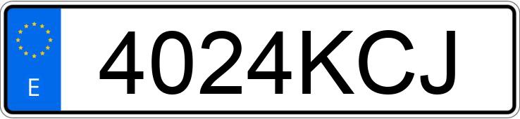 Numer rejestracyjny 4024KCJ posiada HYUNDAI TUCSON