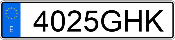 Numer rejestracyjny 4025GHK posiada OPEL CORSA