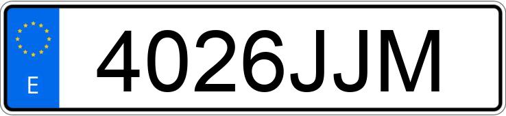 Numer rejestracyjny 4026JJM posiada MERCEDES E (212-207)