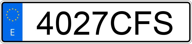 Numer rejestracyjny 4027CFS posiada VOLKSWAGEN POLO