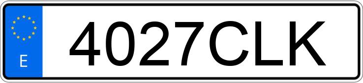 Numer rejestracyjny 4027CLK posiada MERCEDES A (168-169)